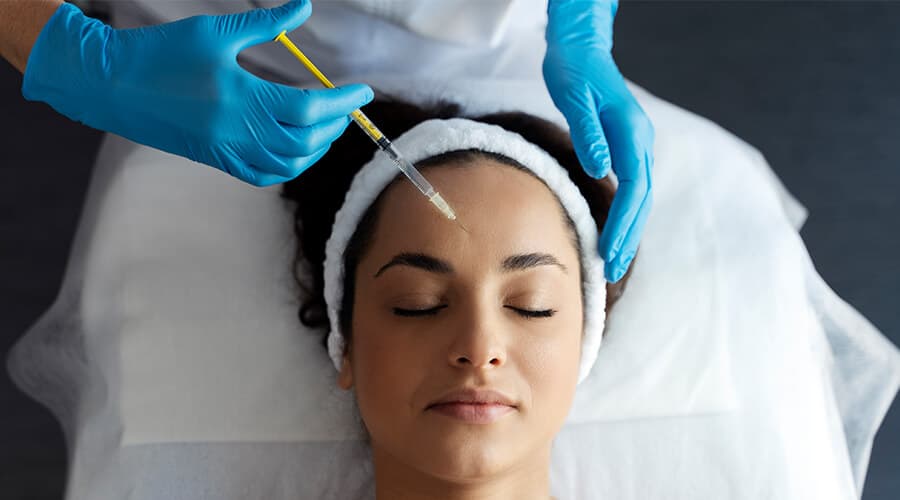 Aplicación de toxina botulínica